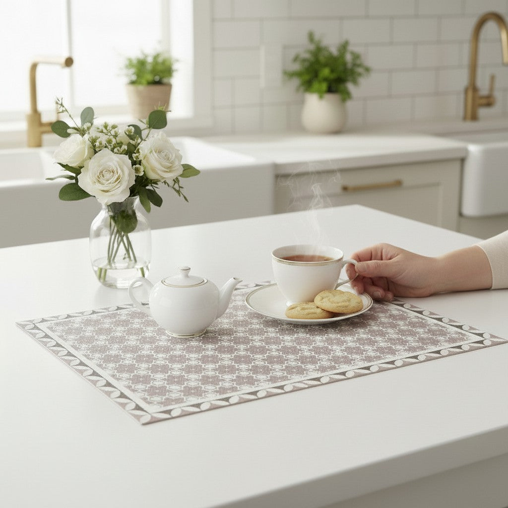Tovaglietta Americana Dolce Fiore 33x45 cm in PVC Impermeabile - Made in Italy