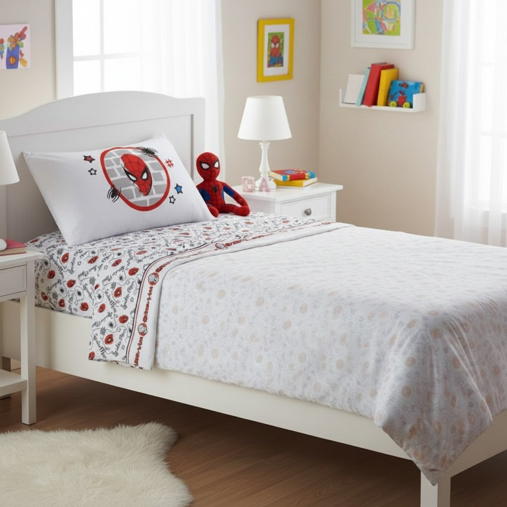 Completo Lenzuola Singolo SPIDER-MAN WALL - Caleffi