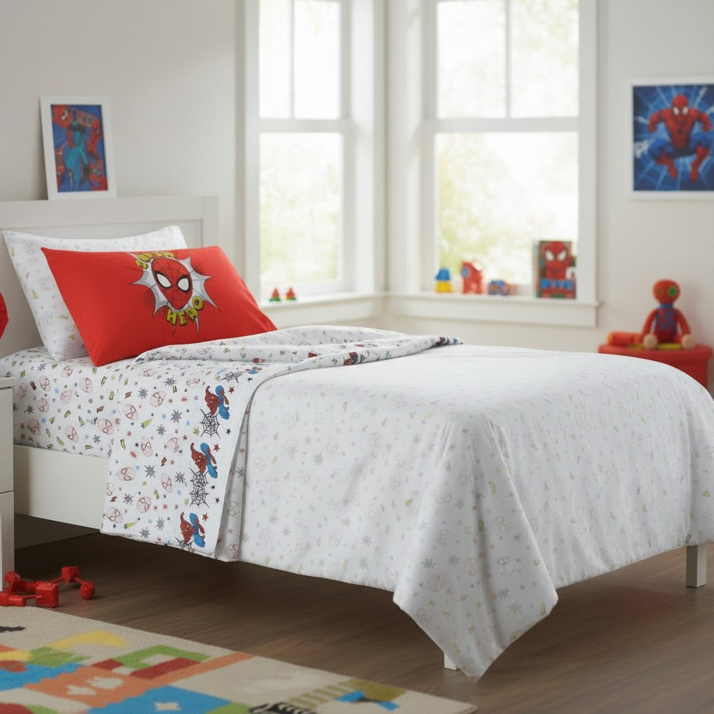 Completo Lenzuola Singolo SPIDER-MAN SUPERHERO - Caleffi