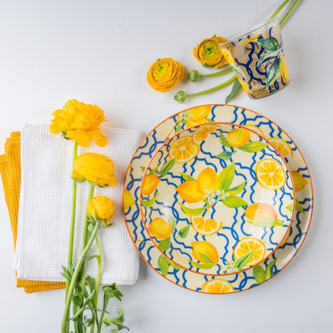 Piatti ISCHIA In Melamina Decoro Ischia by Arca