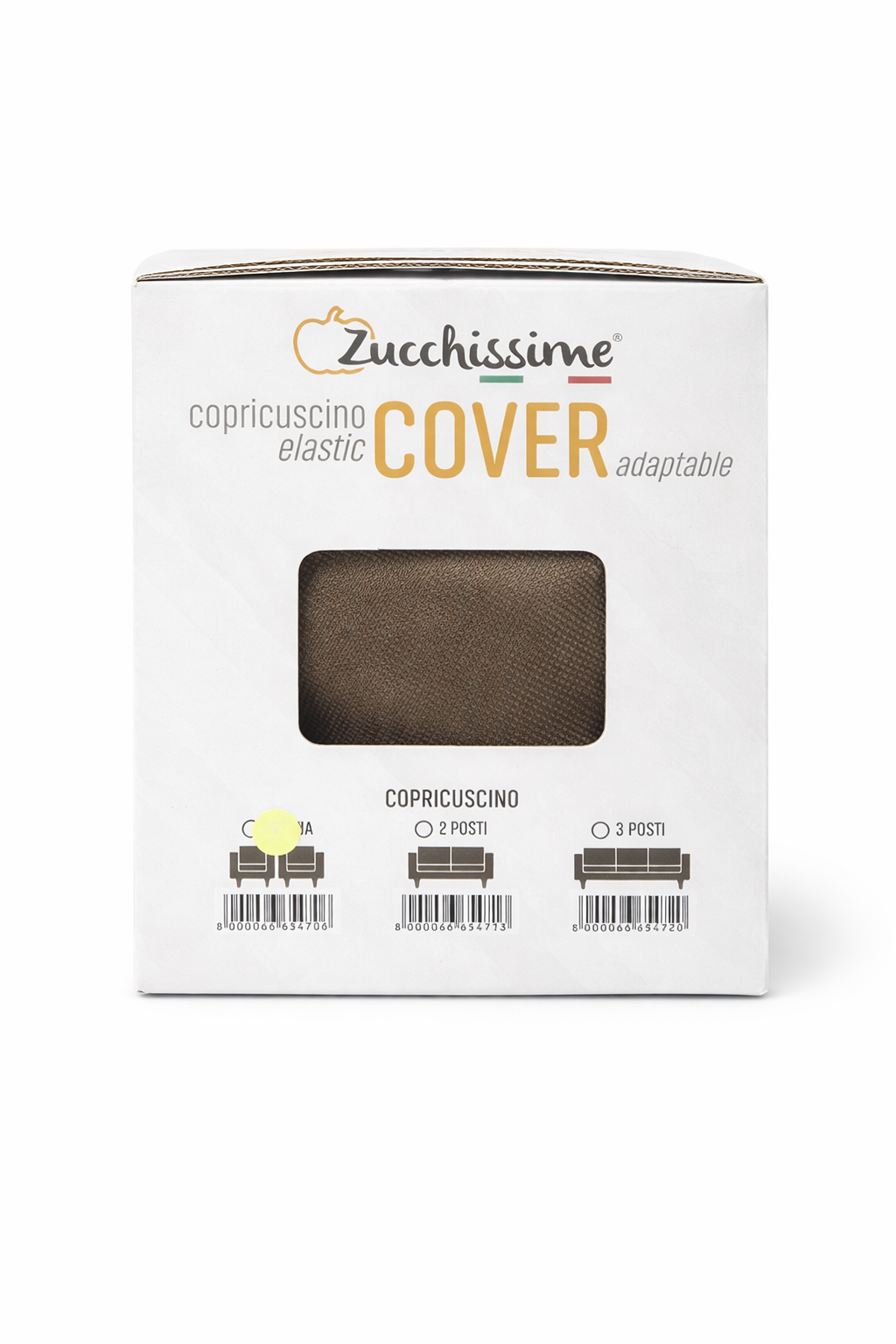 Copricuscino elastic COVER - Zucchissime – coppia, 2/3 Posti