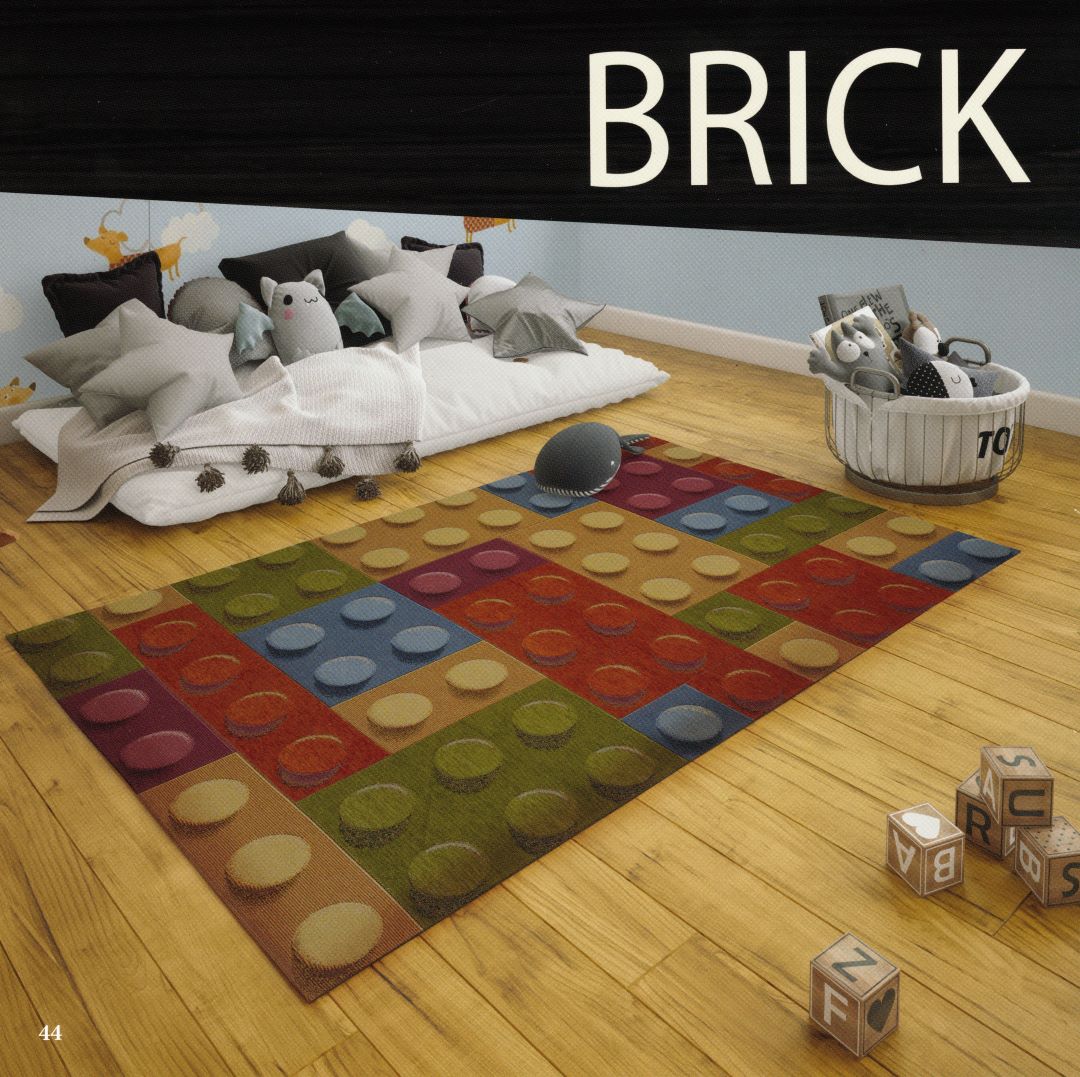 Tappeto BRICK Retrogommato Antiscivolo by KARÌ