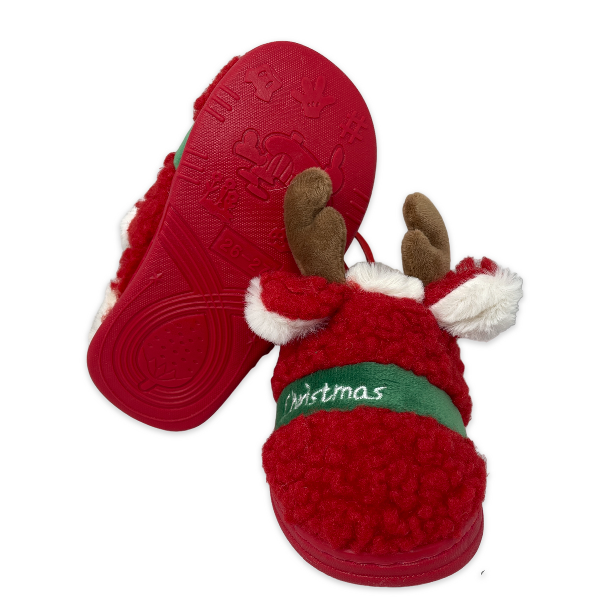 Pantofole Baby CHRISTMAS taglia 3-4 anni (26/27) By Preziosa Home