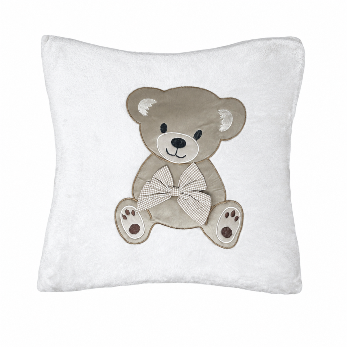 Cuscino Pile TEDDY PAPILLON bianco By Preziosa Home (Natale)