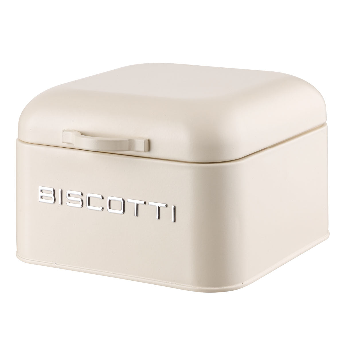 Butter Biscottiera Squadrata Montemaggio Crema 20x20x13 cm in Metallo
