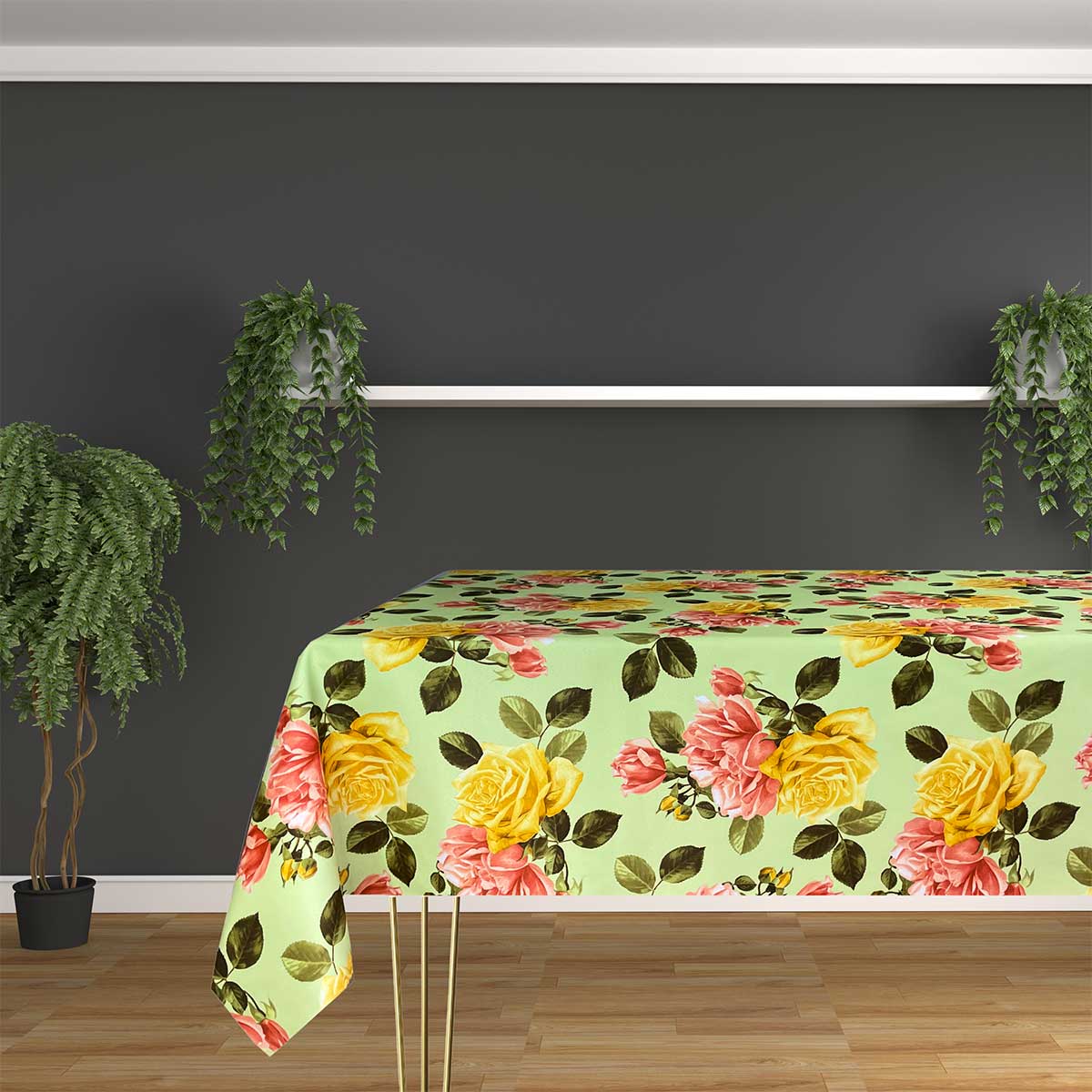 Tovaglia Antimacchia e Antistiro FANTASIA GREEN ROSE - Magilù