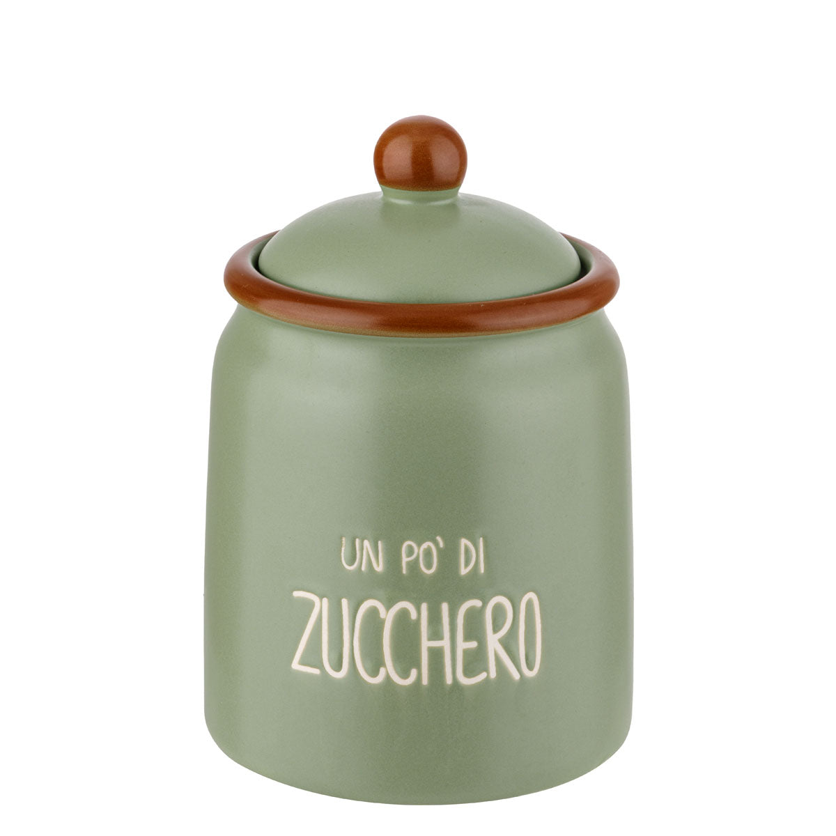 Barattolo Zucchero COLORS Montemaggi Avio in Stoneware 11x16 cm