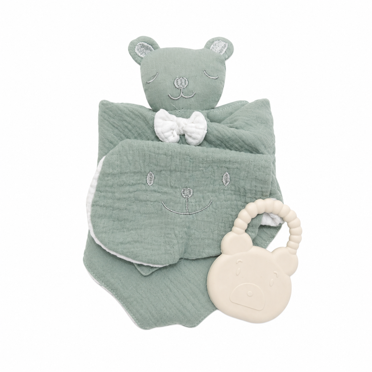 Set Gift Neonato con Dou Dou, Bavaglino e Dentizione - Ellepi