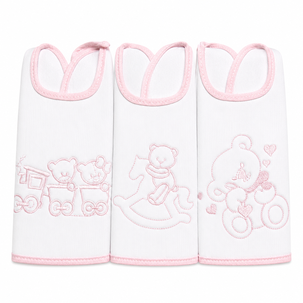 Set 3 Bavaglini Primi Sorrisi in Cotone - 7 Sons