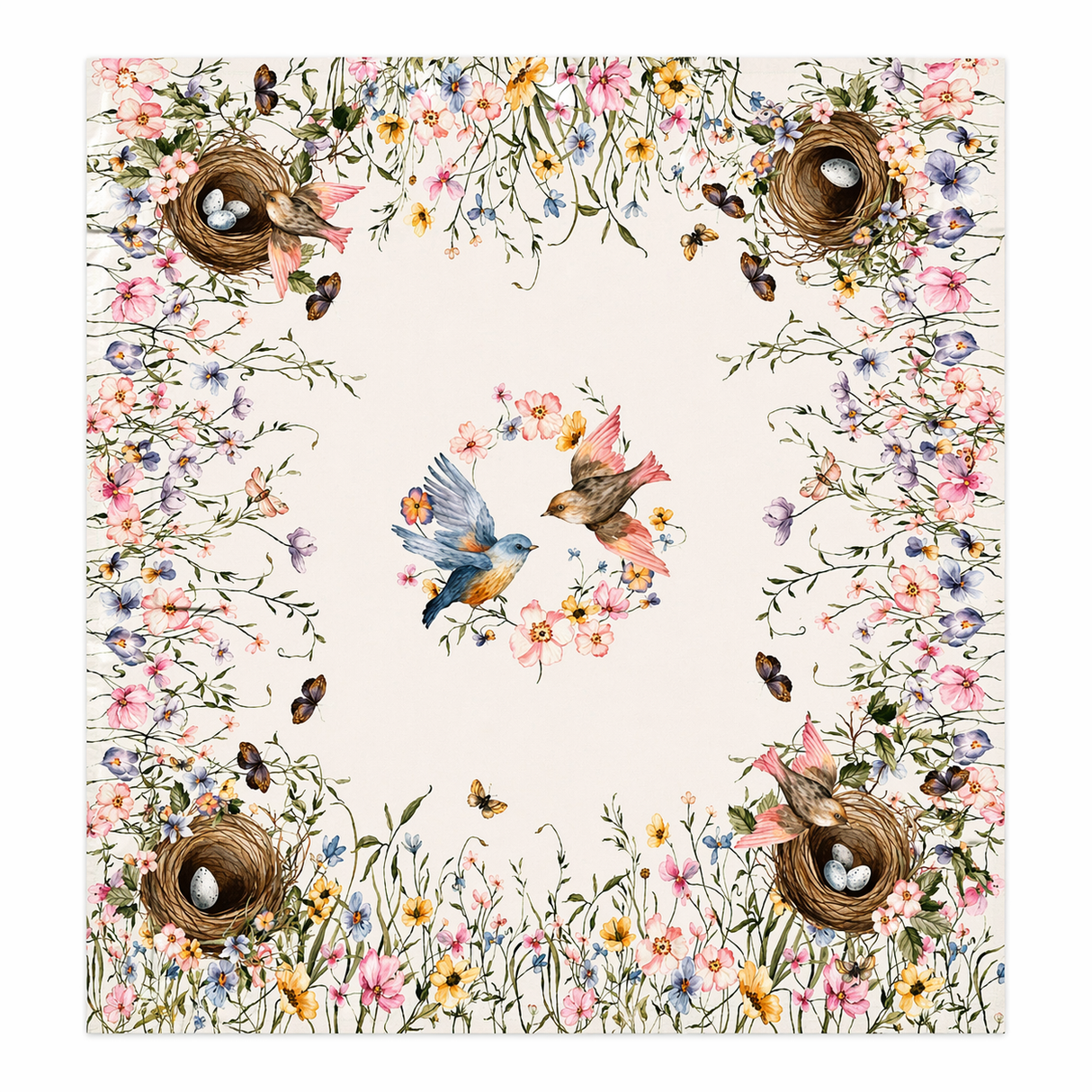 Centrotavola MELODIA DI PASQUA in Cotone 90x90 cm - Petracchi