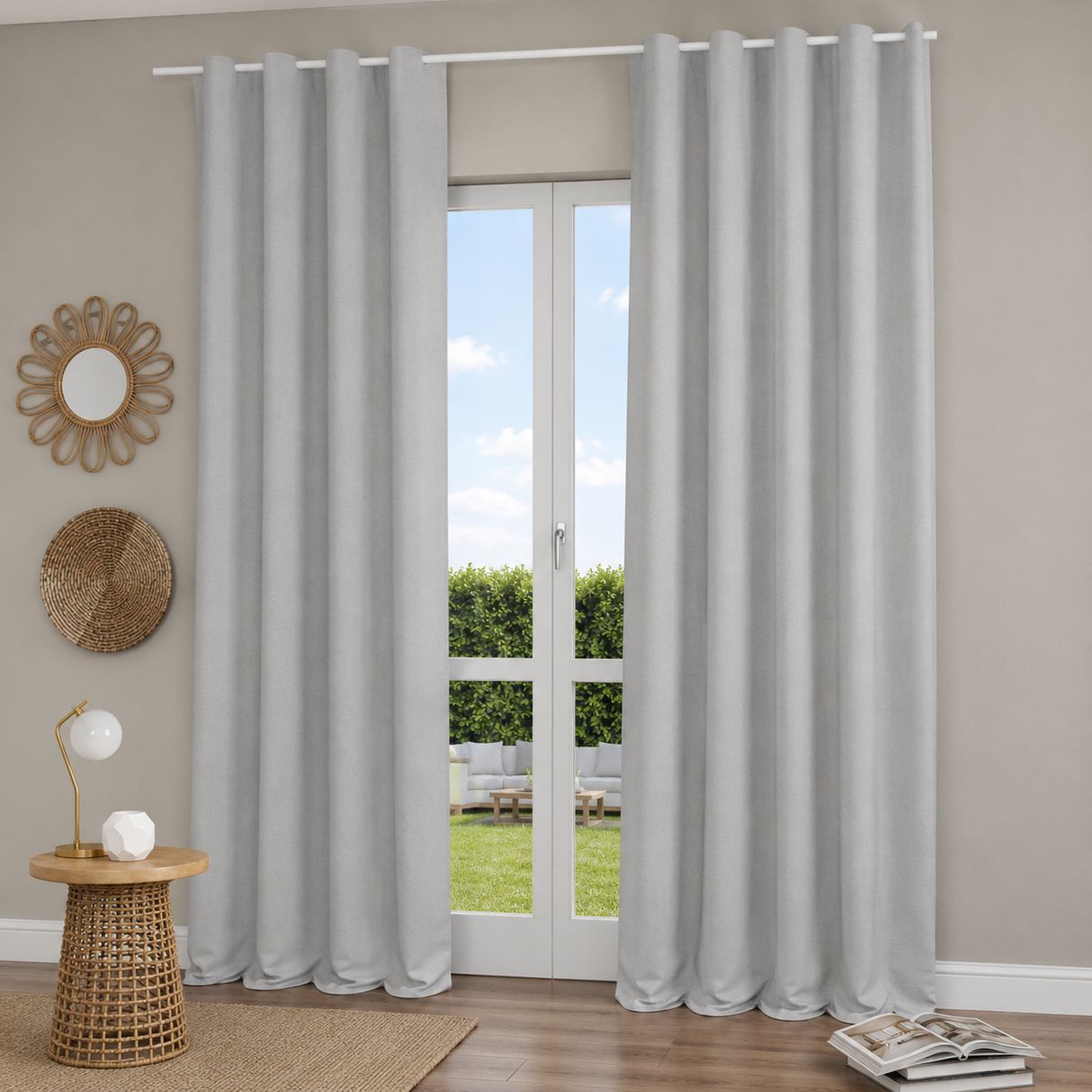 Pannello Tenda con Fascia Copri Bastone Hector Maè 145x290 cm - Via Roma 60