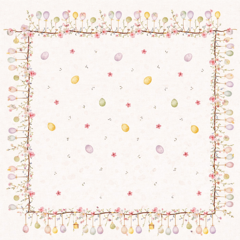 Tovaglia EASTER Dis.6360 per 6/12/18/24 Posti - Kari