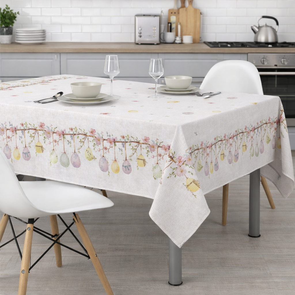 Tovaglia EASTER Dis.6360 per 6/12/18/24 Posti - Kari