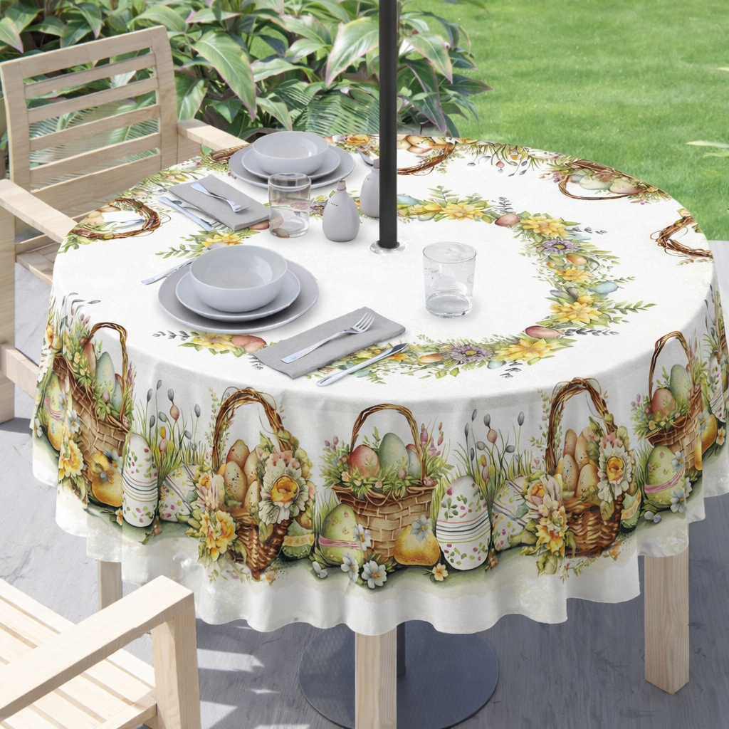 Tovaglia EASTER Dis.4659 rotonda 180cm - Kari