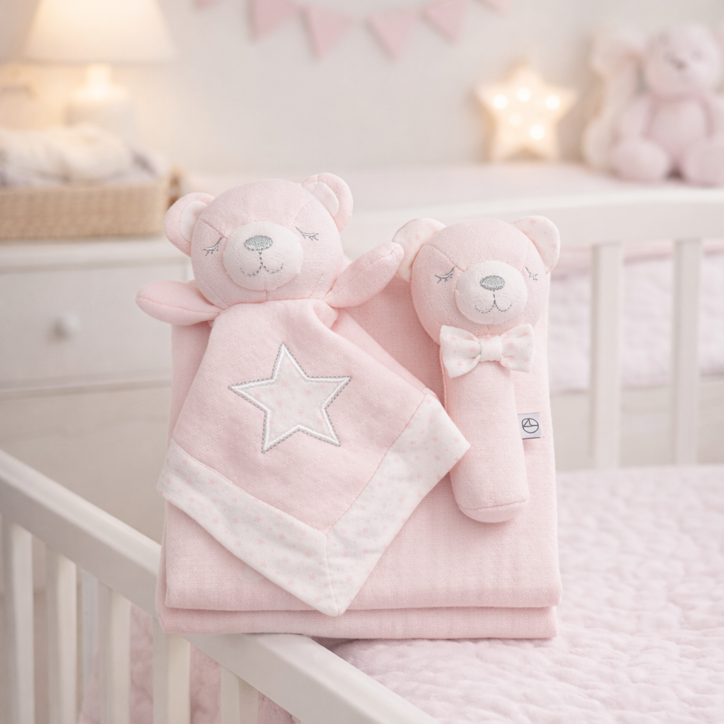Set Baby 3 Pz Orsetto – Copertina + Dou Dou + Sonaglino - Nazareno Gabrielli