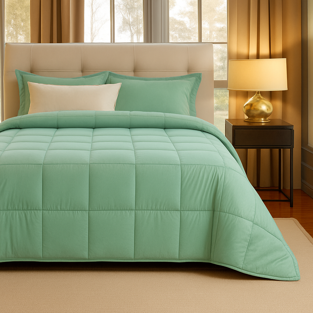 Trapunta Matrimoniale in Velluto Cortina 9 Colori -Botticelli