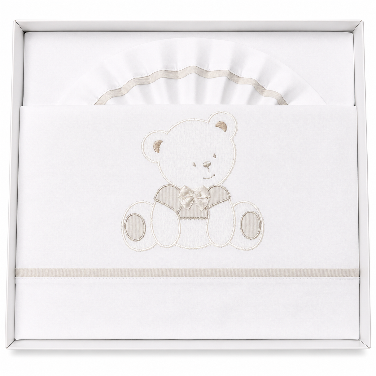 Completo Lenzuola Culla Orsetto ART.6005 100% Cotone - Dolci Sogni