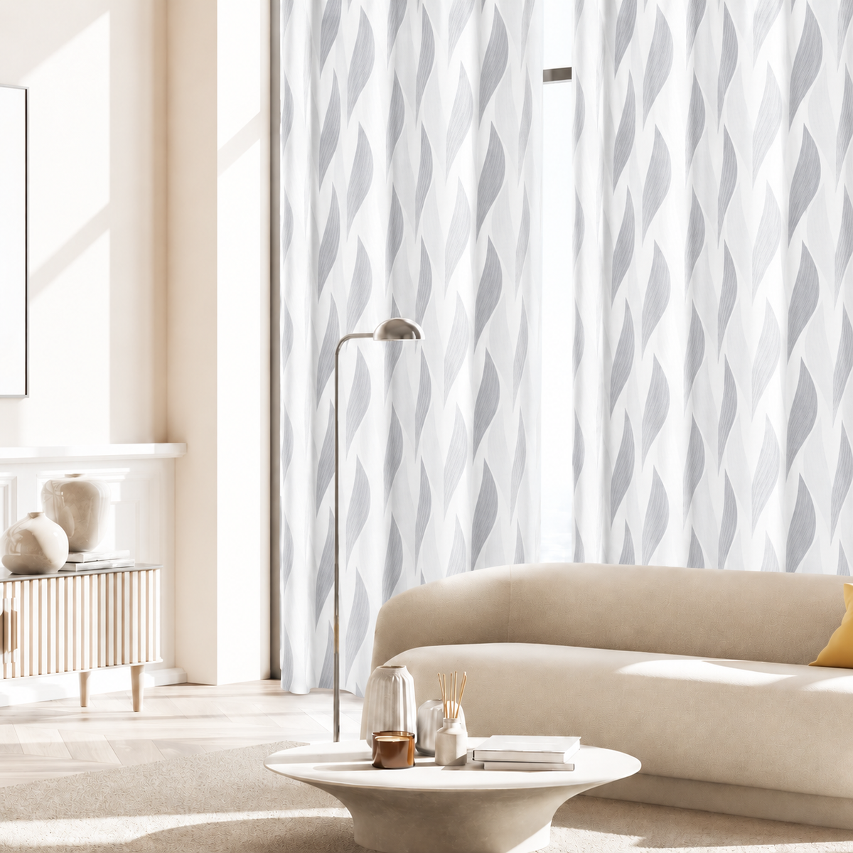 Pannello Tenda Jacquard Ruby con Borchie e Finitura con Piombo 140x290cm - Linea Oro