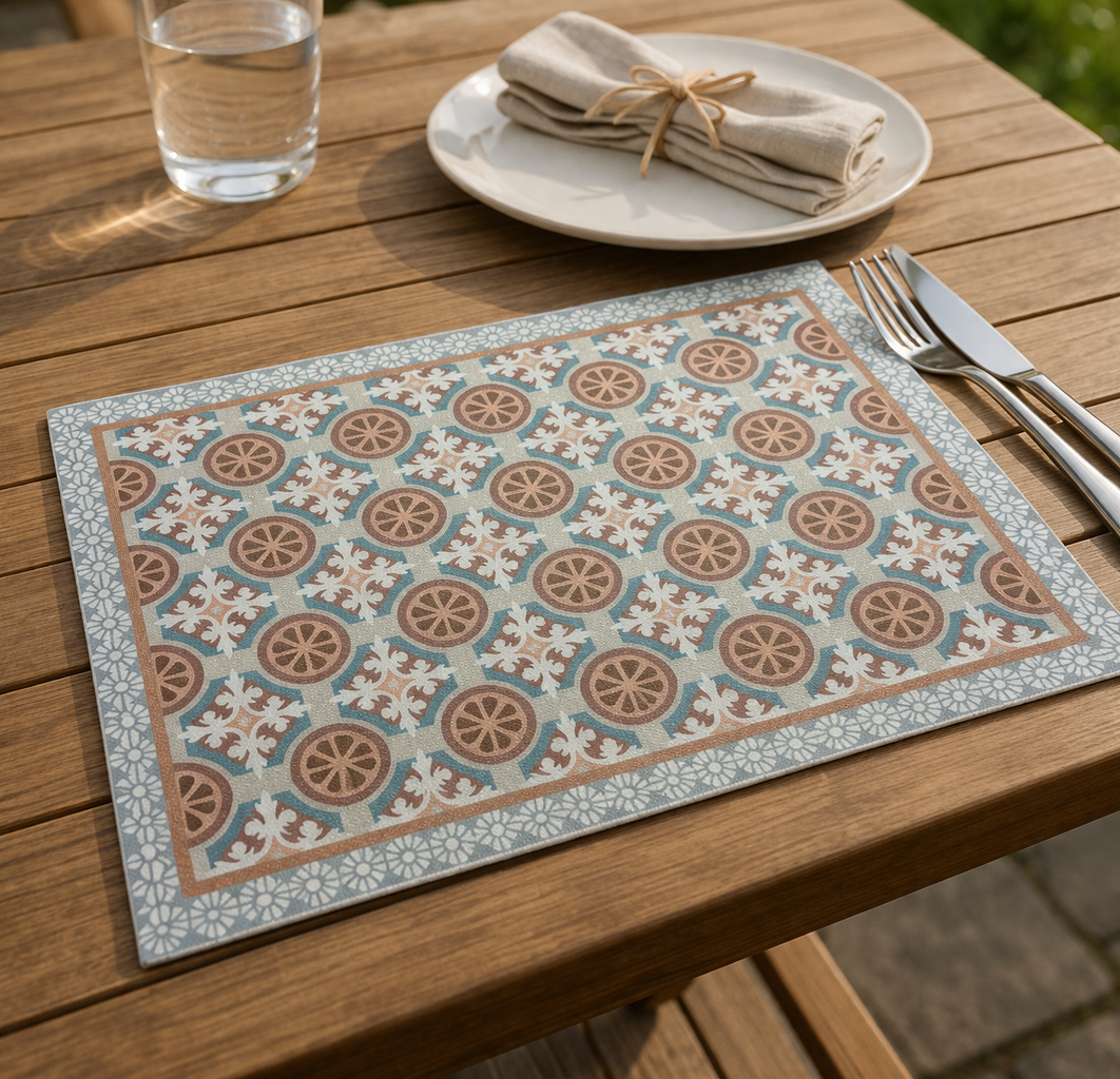 Tovaglietta Americana Mediterraneo 33x45 cm in PVC Impermeabile - Made in Italy