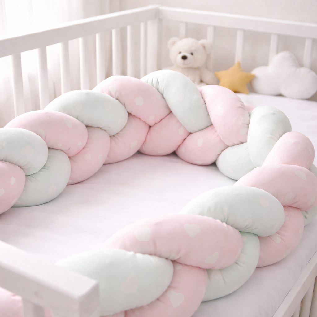 Paracolpi Intrecciato Cuoricini 150 cm - 7sons