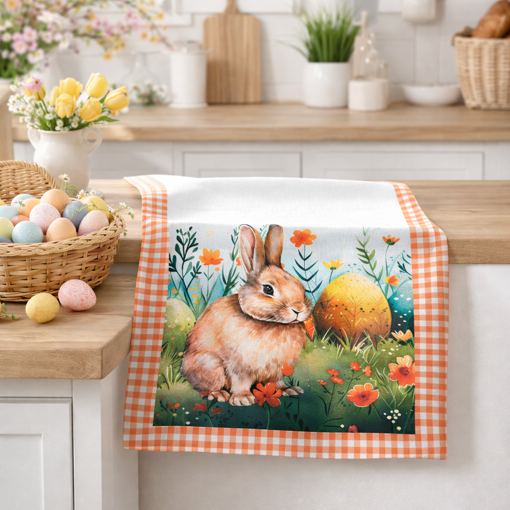 Set da 6 strofinacci in Stampa Digitale Dolce Pasqua 2 - Botticelli Home