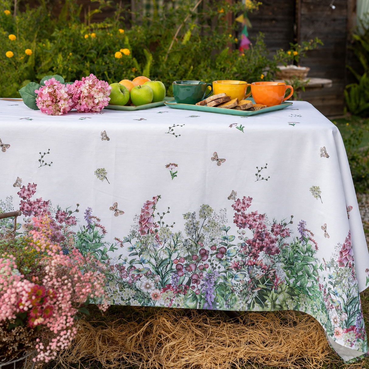 Tovaglia Stampa Digitale "Fior di Ribes" 100% Cotone Made in Italy - L'Atelier17