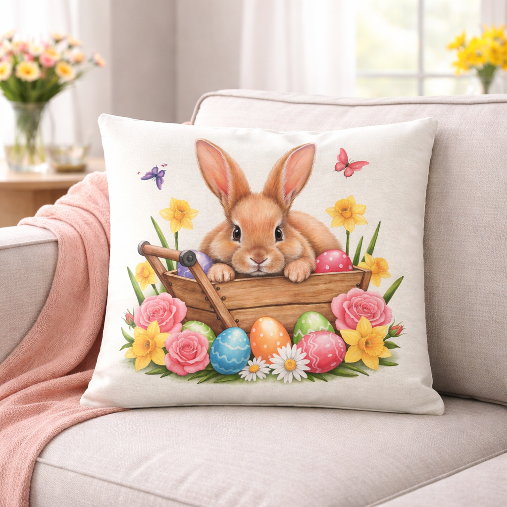 Cuscino Arredo PASQUA Double face in Cotone dis.4 - Karì