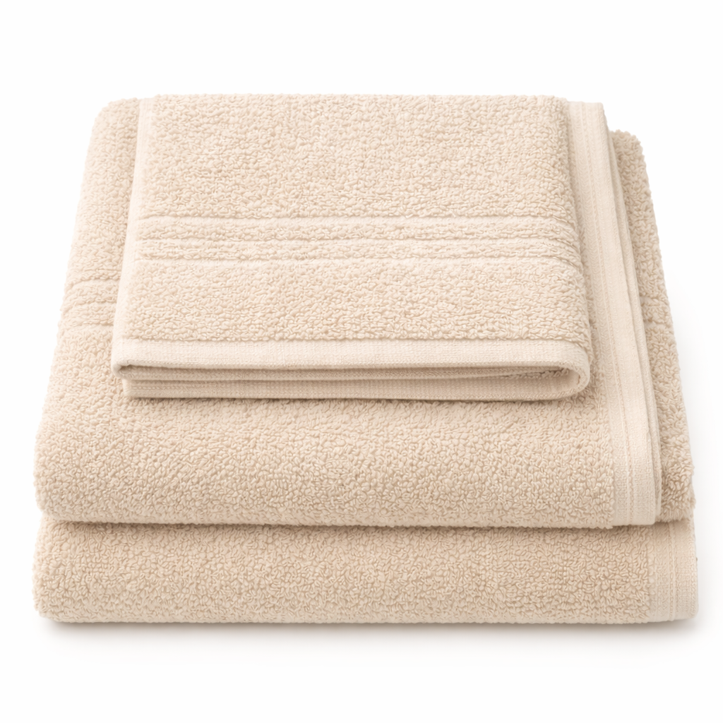 Tris Spugna Grand Hotel Arianna 100% Cotone – Set Asciugamani Bagno (telo, viso, ospite)