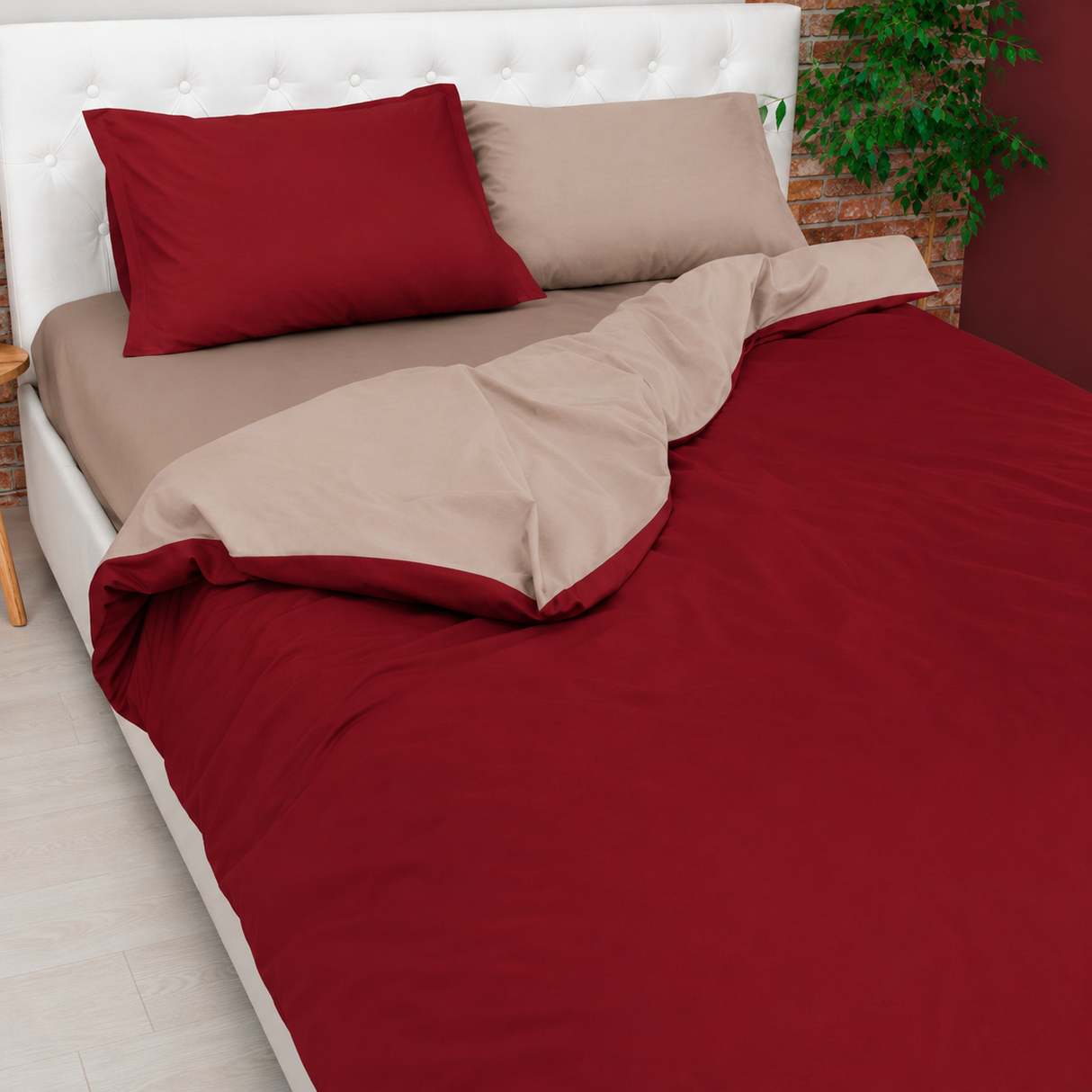 PARURE COPRIPIUMINO BICOLOR EASY NO STIRO - Daunex