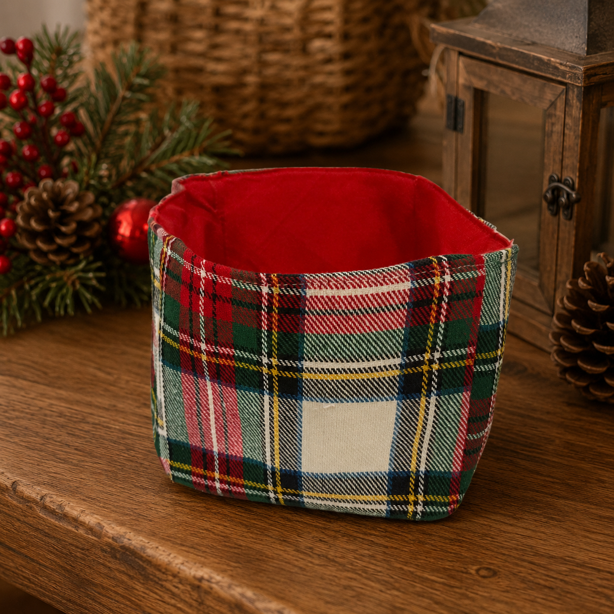 Portapane Natalizio TARTAN - Preziosa Luxury Home
