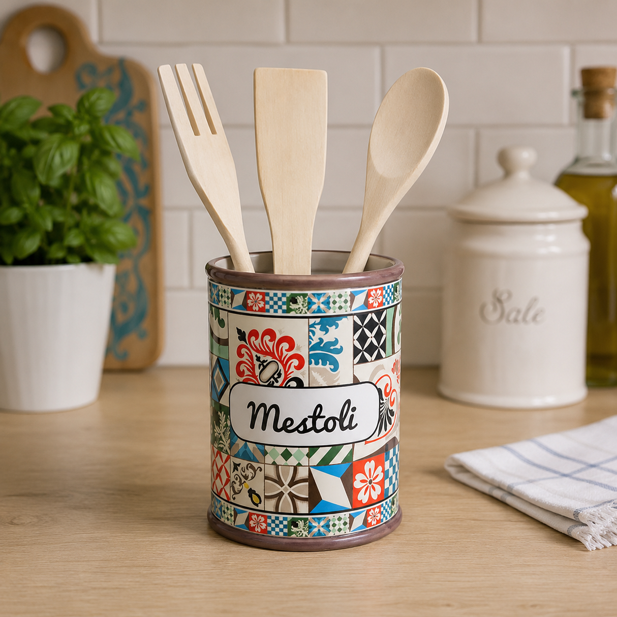 Portamestoli POSITANO in Ceramica - Montemaggi