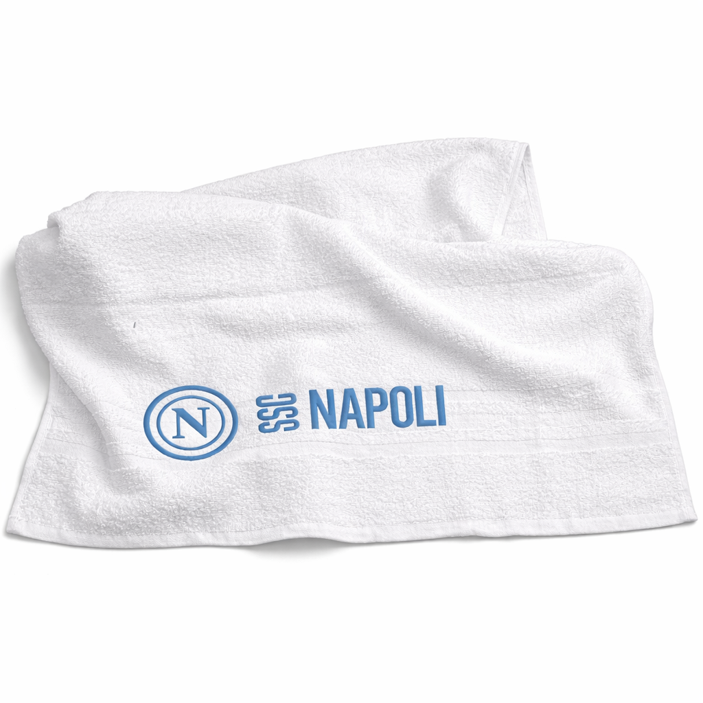 Set Asciugamani 1+1 SSC Napoli Ufficiale 100% Cotone – 100x60 + 60x40