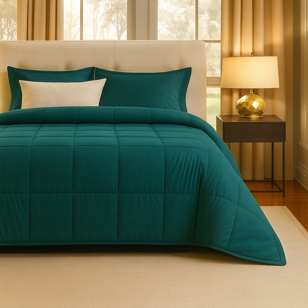 Trapunta Matrimoniale in Velluto Cortina 9 Colori -Botticelli