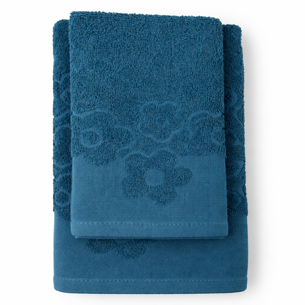 Set Asciugamani 1+1 TULLY Linea Oro in Cotone 400 GSM – Viso e Ospite