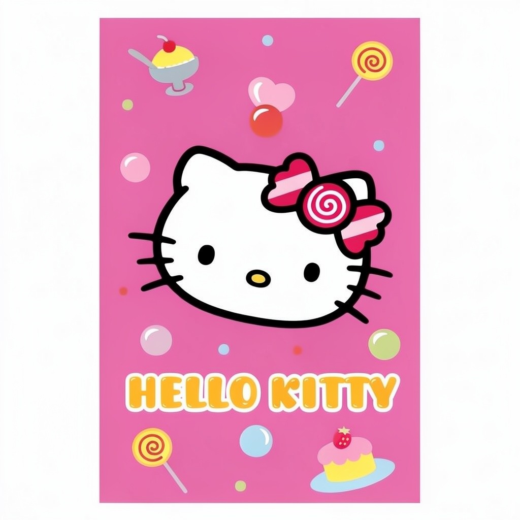 Telo Mare Hello Kitty in Cotone 76x152 cm