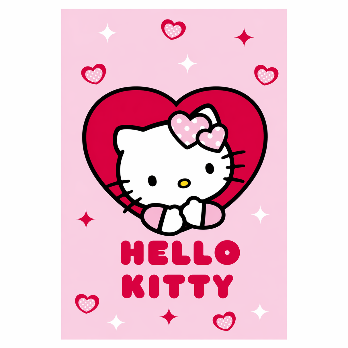 Telo Mare Hello Kitty in Cotone 76x152 cm
