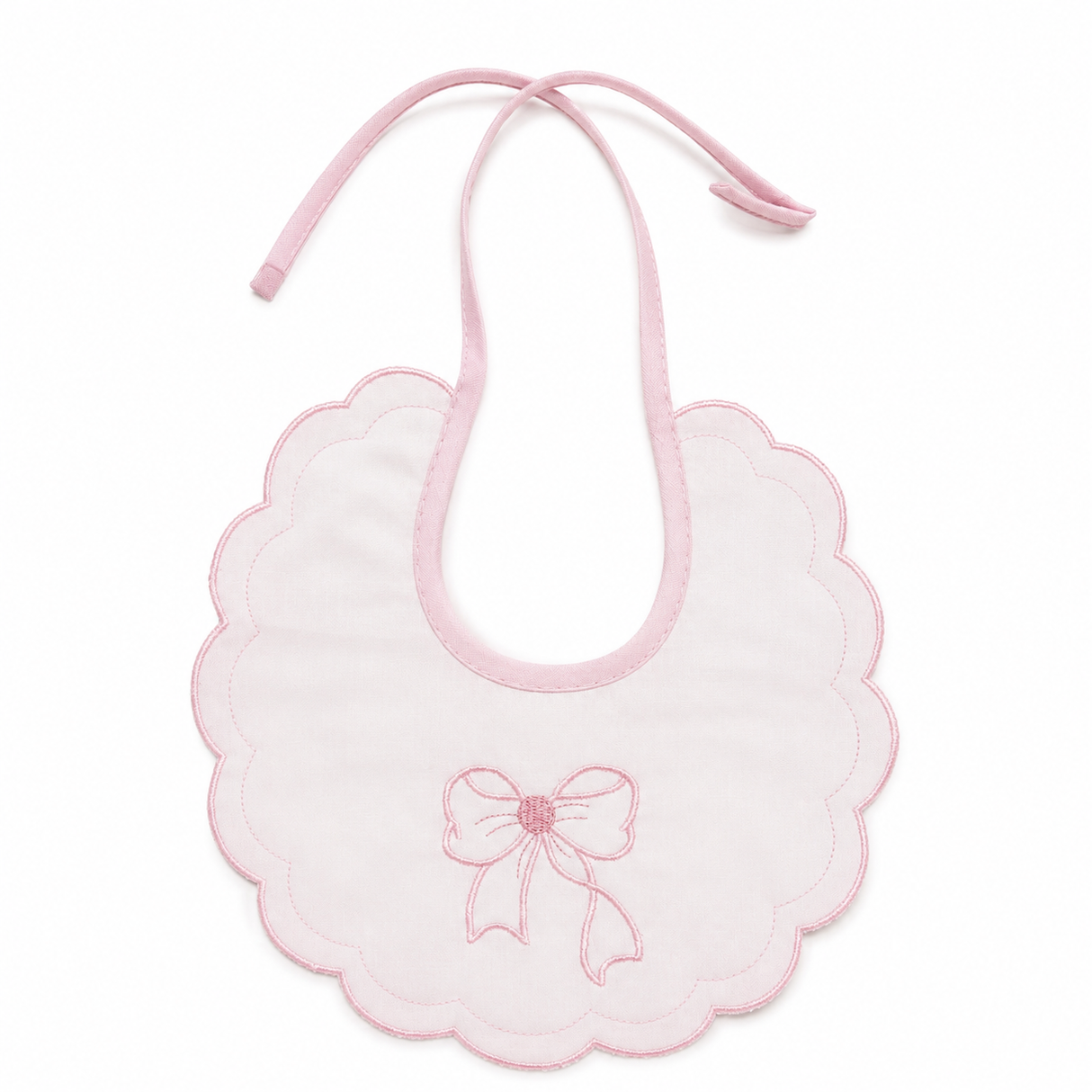 Bavaglino Neonato Fiocco 100% Cotone- Irge