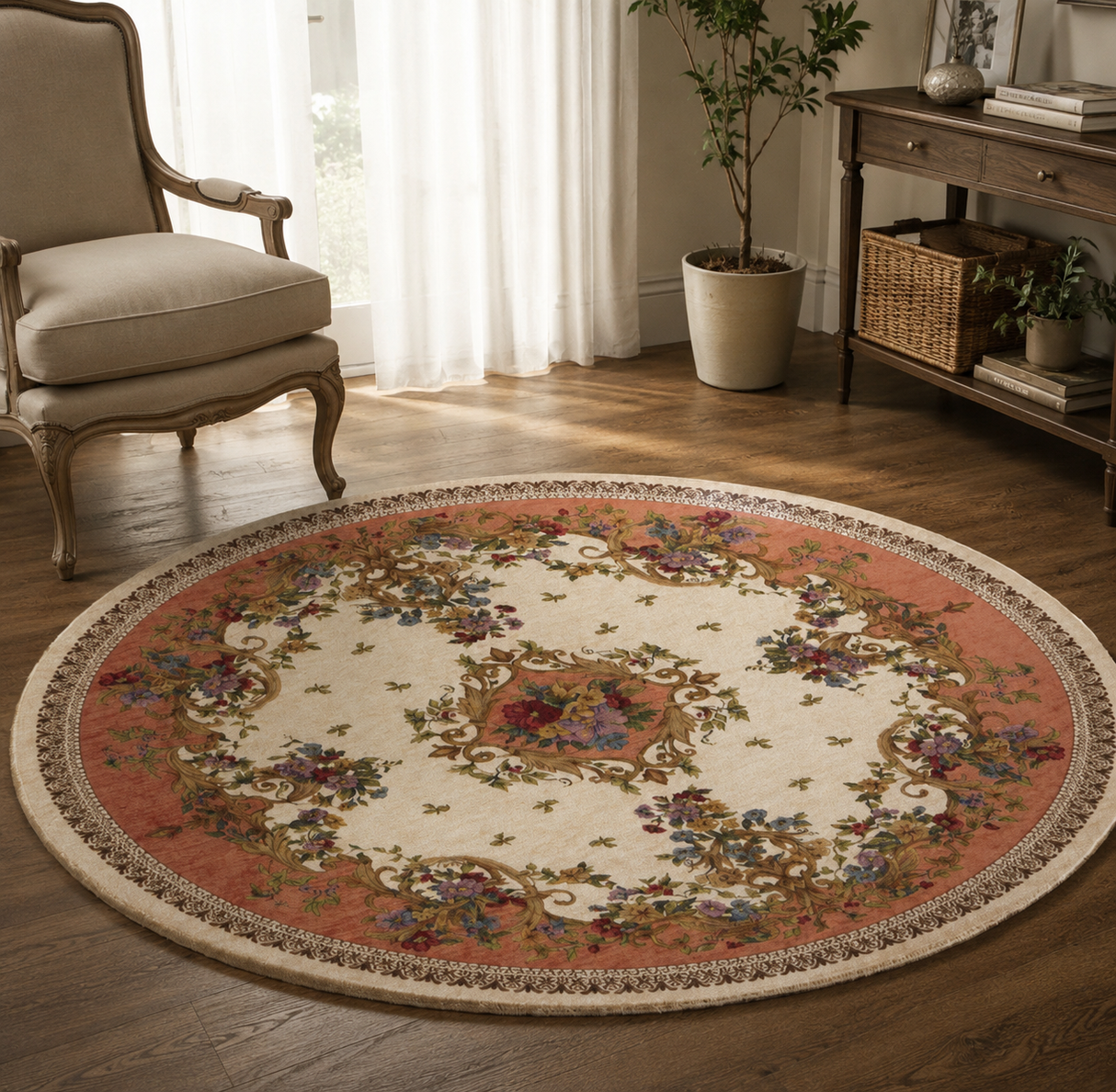 Tappeto SIVIGLIA Retrogommato Antiscivolo Karì in Ciniglia Lavabile – Tappeto Arredo Classico