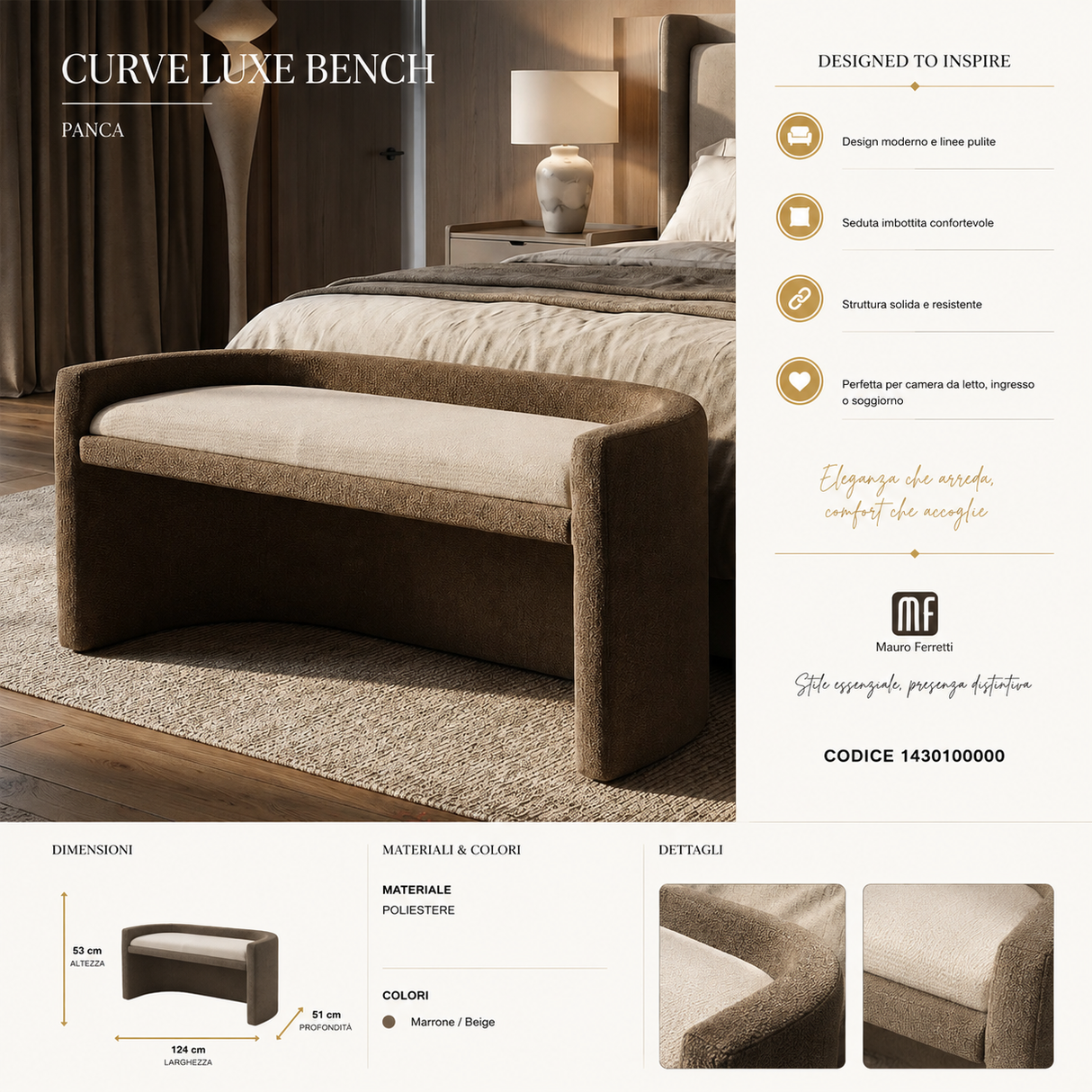 Panca Stile Nordico - Ferretti