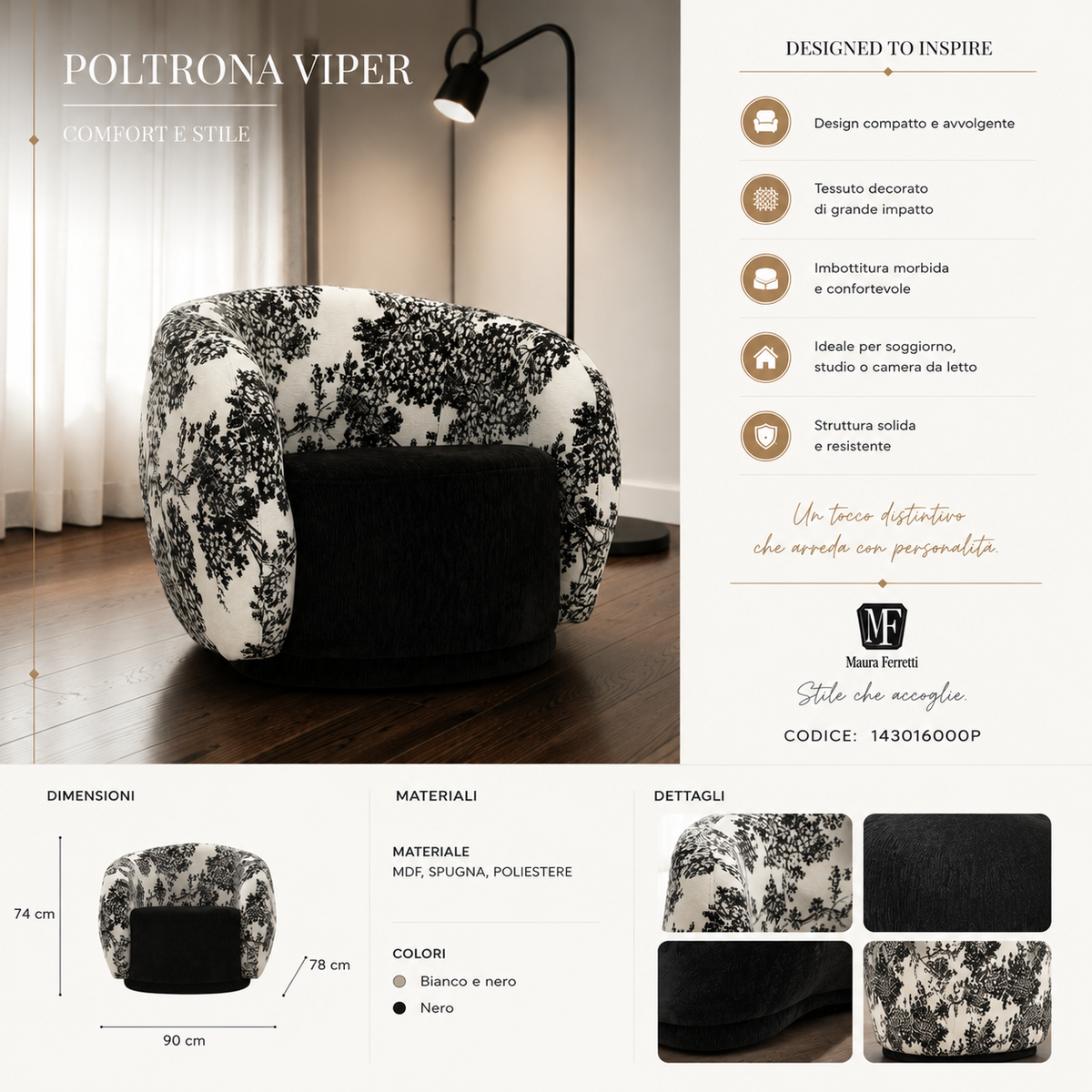 Poltrona Stile Orientale - Ferretti