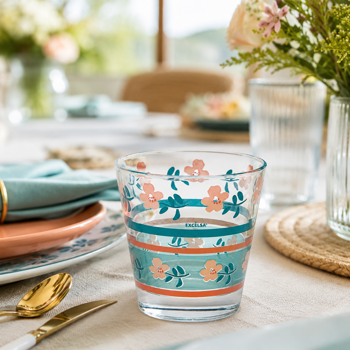 Set 6 Bicchieri Acqua Primula in Vetro 25cl - Excelsa