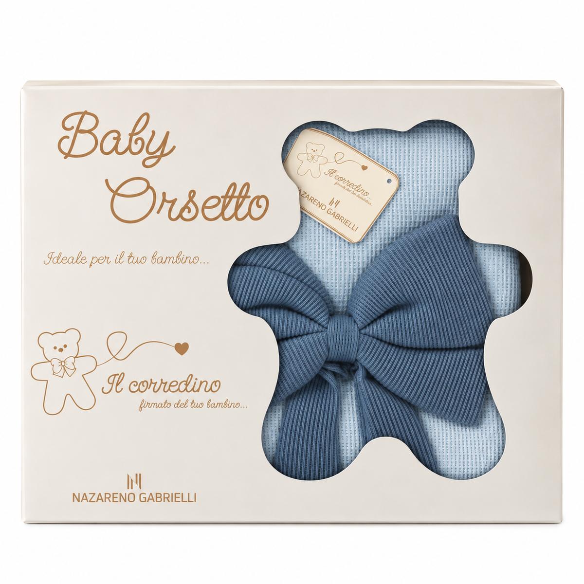 Sacco Nanna da Passeggio Baby Orsetto con Fiocco art. NG5772 - Nazareno Gabrielli