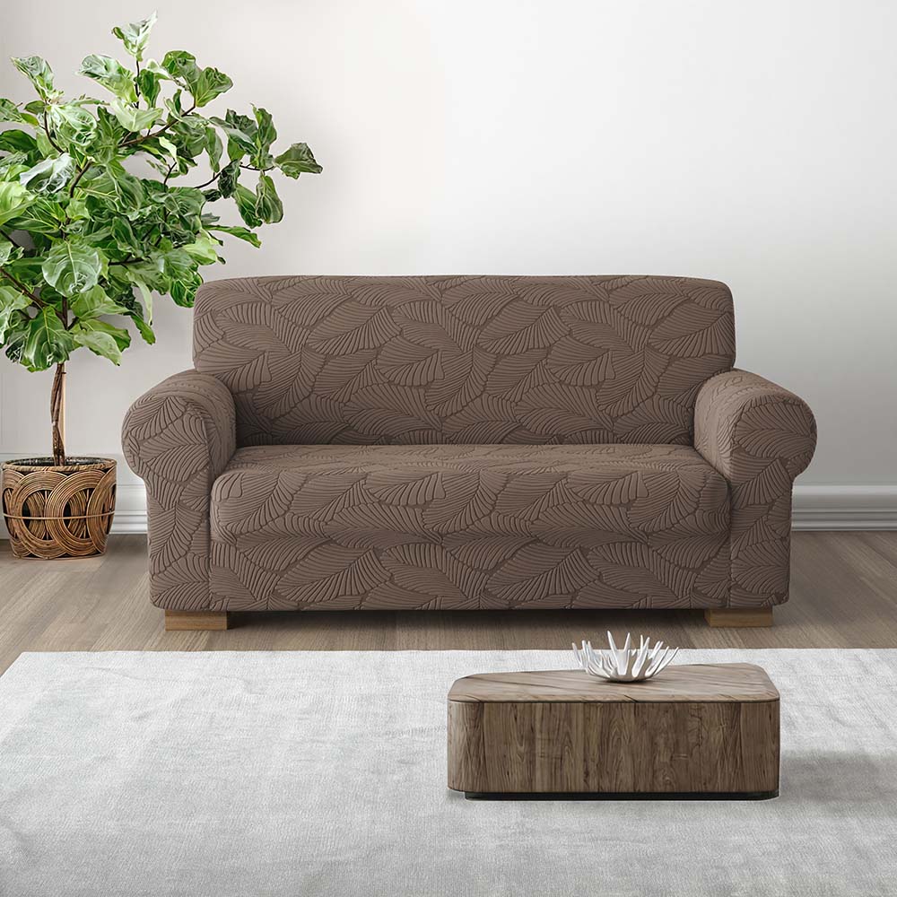Copridivano Elasticizzato Miù IRGE con Fantasia Foglie – Copridivano e Copripoltrona Estensibile
