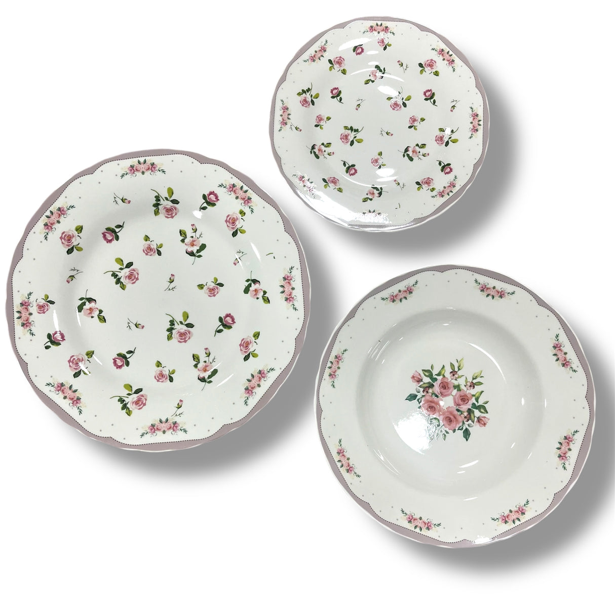 Servizio 18 Piatti SHABBY ROSE by Arca