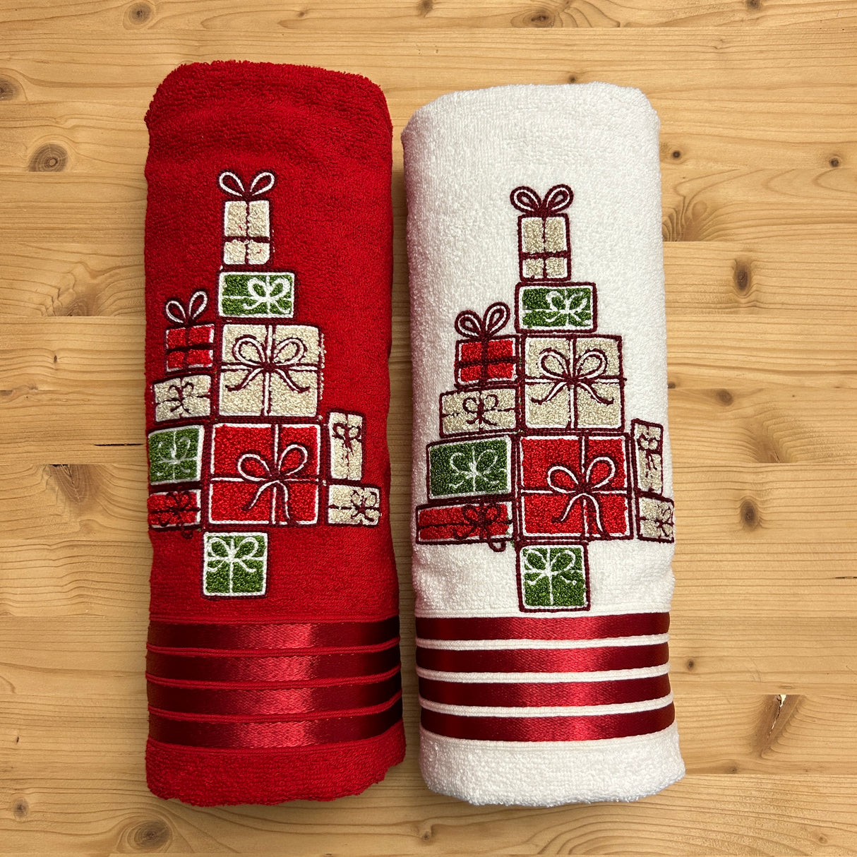 Set Asciugamani 1+1 GIFT - Vingi (Natale)