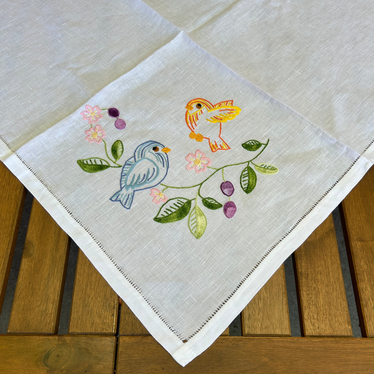 Strofinaccio in puro lino UCCELLINI (167) By Mondo Biancheria