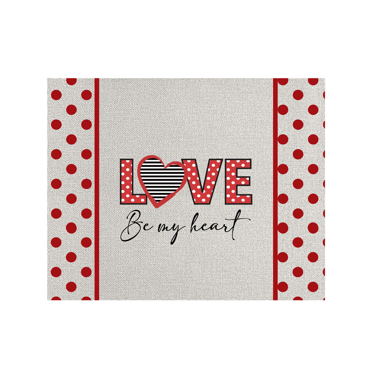 Set 2 Tovagliette Americane LOVE By Casa Anversa