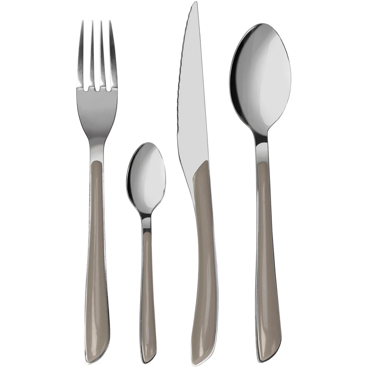 Servizio posate in acciaio inox nocciola 24 pezzi Glossy by Gusto Casa