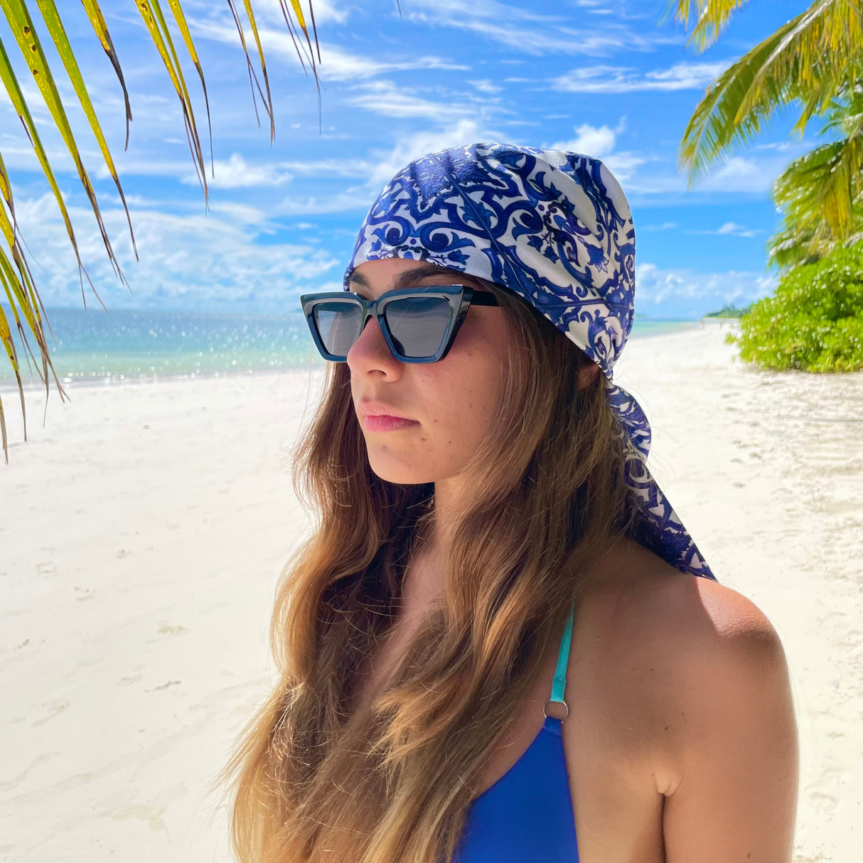 Foulard MAIOLICHE BLU by Magilù