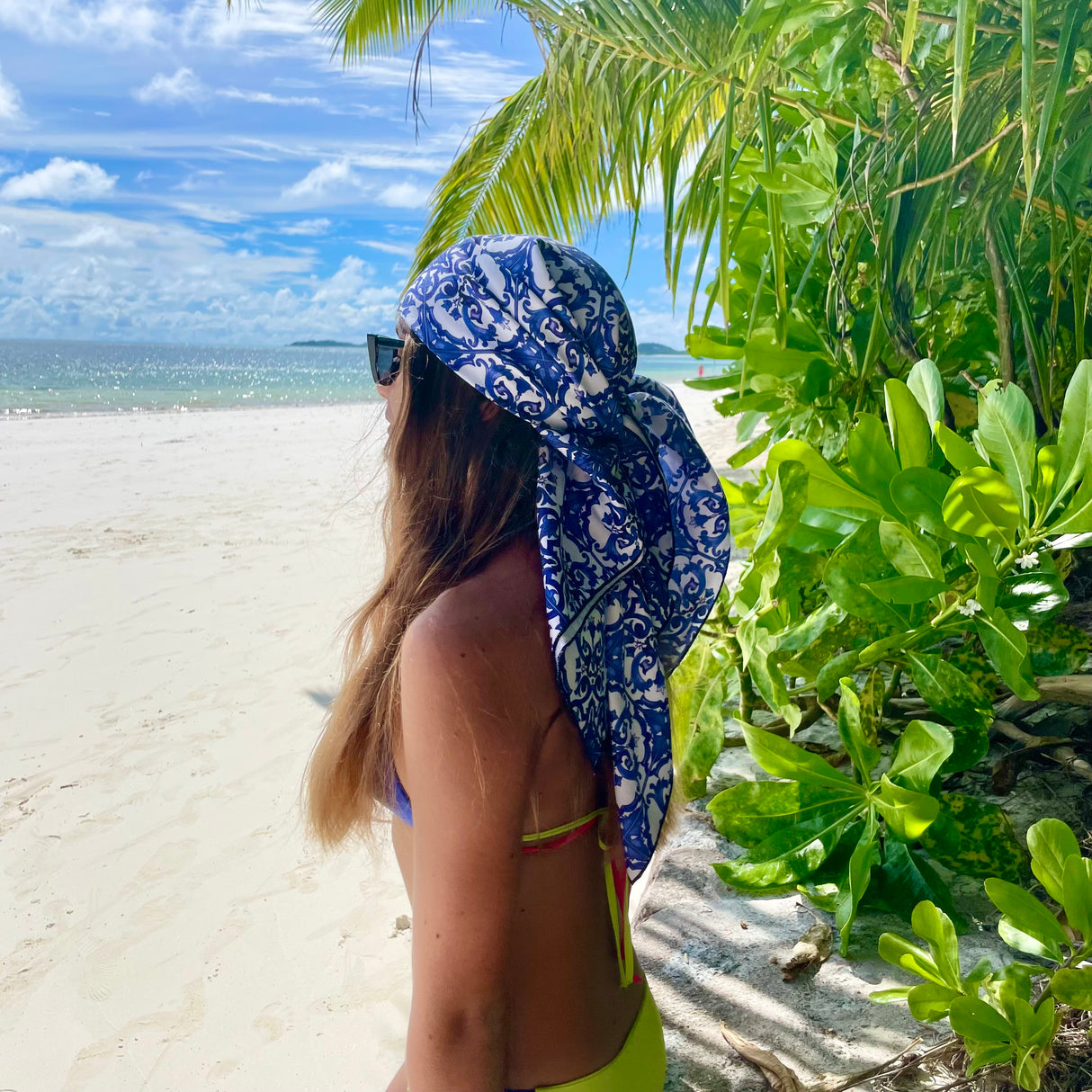 Foulard MAIOLICHE BLU by Magilù